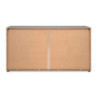 Madia Cento 51A con 4 ante e 1 cassetto colore antracite e laterali legno rovere artisan