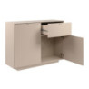 Madia Sivas 01A con 1 cassetto e 2 ante colore cashmere