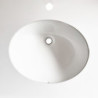 Lavabo da incasso YJ12250 top in pietra sinterizzata e lavabo in ceramica bianco lucido