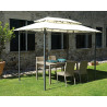 Gazebo Illinois rettangolare Moia 3x2 m resistente e versatile