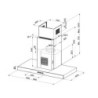 Cappa aspirante a parete Faber Air Hub Stilo Glass Comfort 90 cm. classe A+ inox e vetro nero
