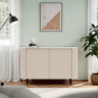 Madia Marini con 2 ante 130x43x85 H cm colore cashmere