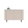 Madia Marini con 2 ante 130x43x85 H cm colore cashmere