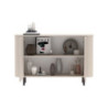 Madia Marini con 2 ante 130x43x85 H cm colore cashmere