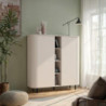 Mobile contenitore Marini 2 ante e 4 vani a giorno in colore cashmere