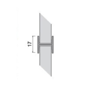 Zoom Giunzione lineare per zoccolo in PVC H 10 cm. noce scuro