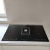 Piano cottura con cappa integrata Roblin by Faber Maestro BK Glass NG A830 nero classe A+++