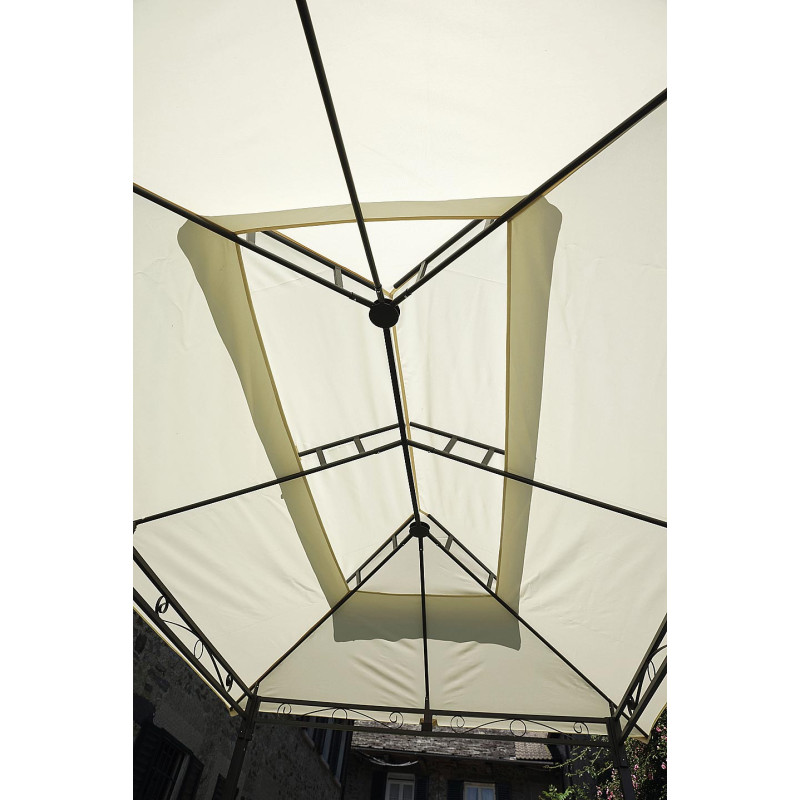 Gazebo Illinois rettangolare Moia 3x2 m resistente e versatile