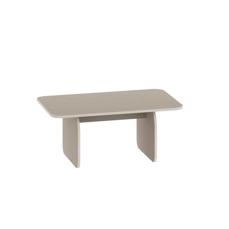 Tavolino da salotto Pietra con gambe a pannello piatto in colore cashmere