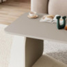 Tavolino da salotto Pietra con gambe a pannello piatto in colore cashmere
