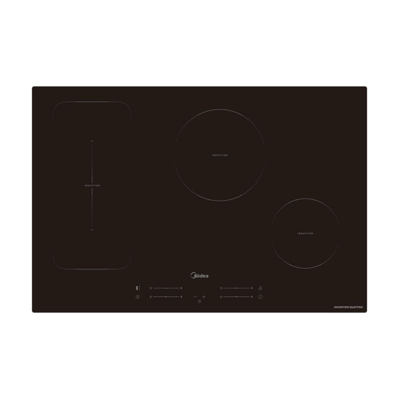 Piano cottura Midea ad induzione MIH740F98K0 77 cm 1 zona bridge colore nero