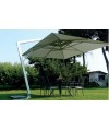 Ombrellone palo laterale Fibrasol silver Made in Italy 3x4
