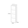 Colonna bagno sospesa Remix 1 anta H 115 colore grigio granito