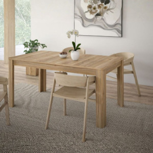 Tavolo allungabile Mono Core con allunga centrale 160x72.7x90.4 cm colore rovere
