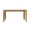 Tavolo allungabile Mono Core con allunga centrale 160x72.7x90.4 cm colore rovere