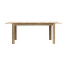 Tavolo allungabile Mono Core con allunga centrale 160x72.7x90.4 cm colore rovere