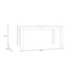 Tavolo allungabile Mono Core con allunga centrale 160x72.7x90.4 cm colore rovere