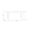 Tavolo allungabile Mono Core con allunga centrale 160x72.7x90.4 cm colore nero