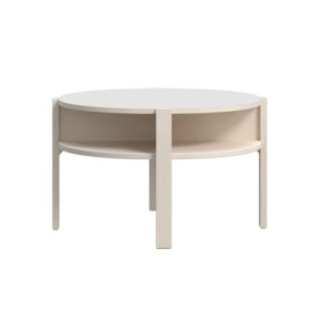 Zoom Tavolino da salotto Aura rotondo con ripiano colore cashmere