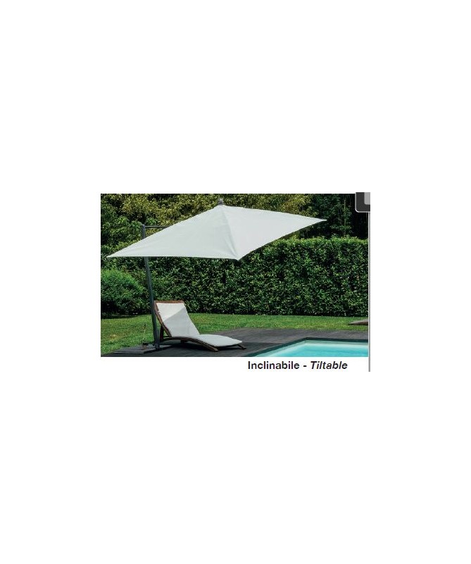 Ombrellone palo laterale Kronos Ice Made in Italy - 2x3