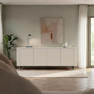 Zoom Madia Marini con 4 ante 230x43x85 H cm colore cashmere