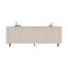 Madia Marini con 4 ante 230x43x85 H cm colore cashmere