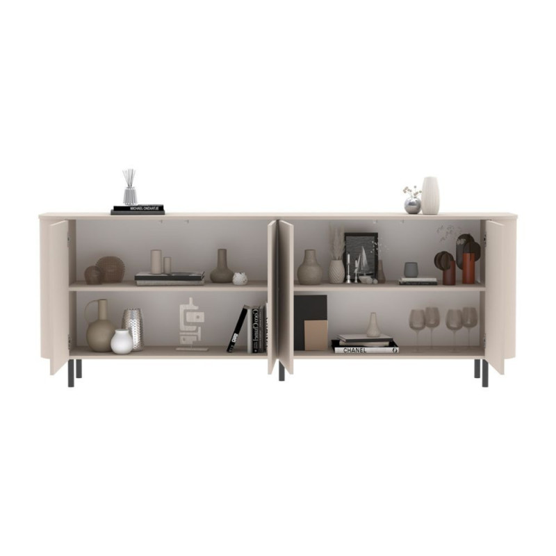 Madia Marini con 4 ante 230x43x85 H cm colore cashmere