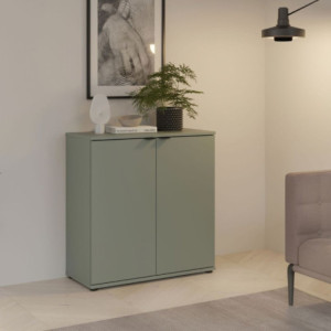 Mobile multiuso Segno con due ante L 80 cm. colore verde salvia