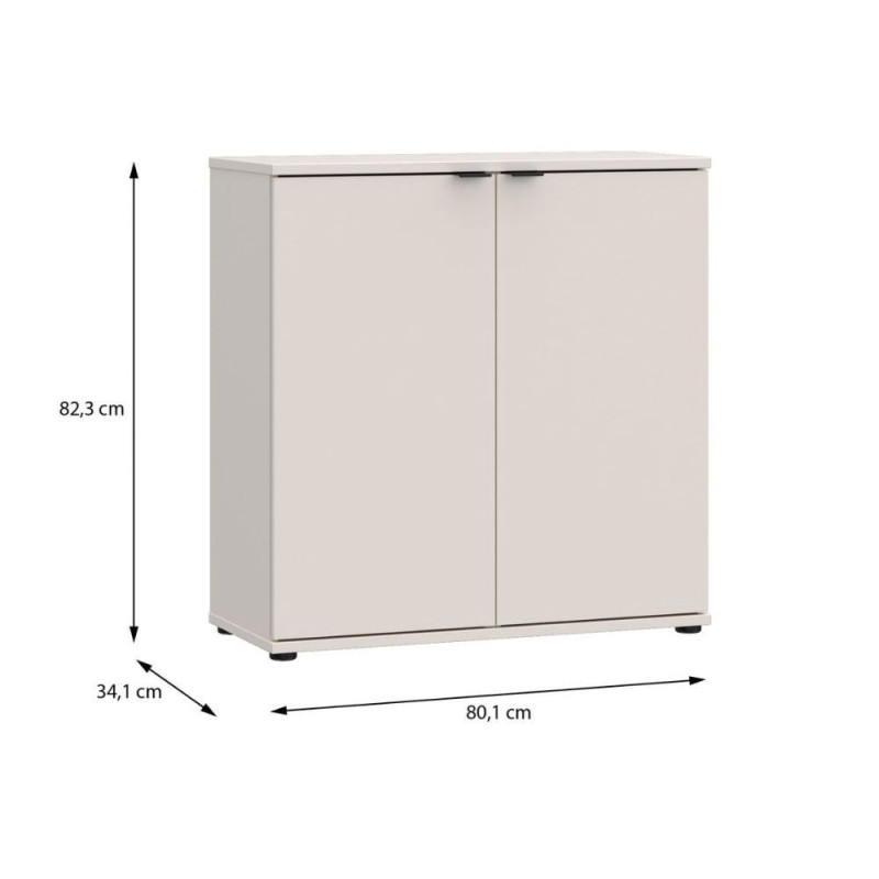 Mobile multiuso Segno con due ante L 80 cm. colore cashmere