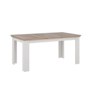Zoom Tavolo allungabile Forma con piano in rovere e struttura bianca