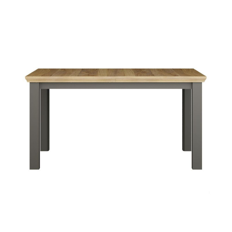 Tavolo allungabile Essenza con piano rovere e struttura grigio scuro