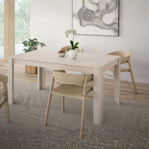 Tavolo allungabile Mono Core con allunga centrale 160x72.7x90.4 cm colore cashmere