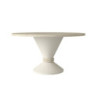 Tavolino da salotto Lepper con piano travertino e base cashmere