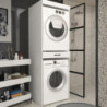 Colonna bucato coprilavatrice e copriasciugatrice Fika con cassetto appoggio colore bianco