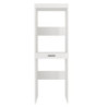 Colonna bucato coprilavatrice e copriasciugatrice Fika con cassetto appoggio colore bianco