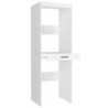 Colonna bucato coprilavatrice e copriasciugatrice Fika con cassetto appoggio colore bianco