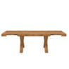 Tavolo allungabile Cindy con piano e gambe colore rovere