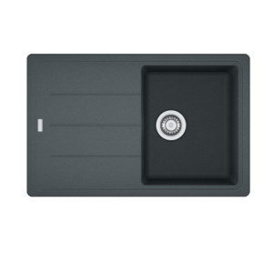 Zoom Lavello 1 vasca con gocciolatoio reversibile Franke BFG 611 78x50 cm. in fragranite grafite