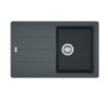 Lavello 1 vasca con gocciolatoio reversibile Franke BFG 611 78x50 cm. in fragranite grafite