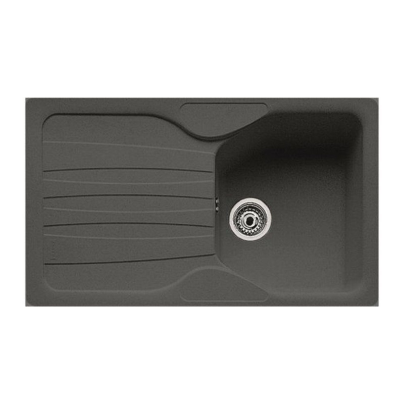 Lavello 1 vasca con gocciolatoio reversibile Franke CUG 611 in fragranite grafite