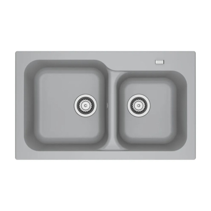 Lavello da incasso 2 vasche Franke KID 620 tectonite 83x50 cm. colore grigio
