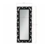 Specchiera Anna in espanso con cornice nero lucido