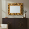 Specchiera Madrid con decoro in stile barocco oro