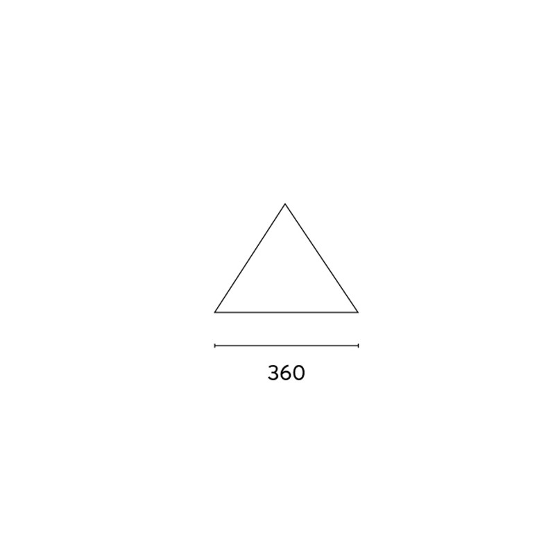 Vela triangolare Moia 3,6x3,6x3,6m ombreggiante esterno resistente