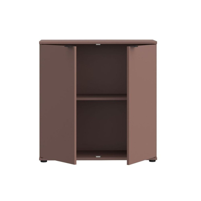 Mobile multiuso Segno con due ante L 80 cm. colore terracotta