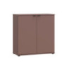 Mobile multiuso Segno con due ante L 80 cm. colore terracotta