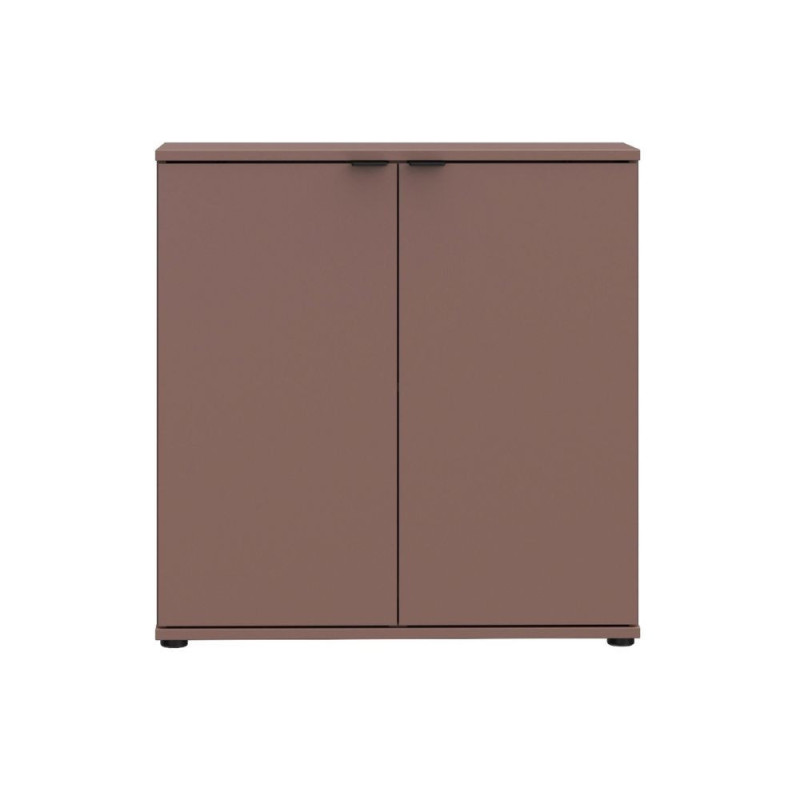 Mobile multiuso Segno con due ante L 80 cm. colore terracotta