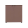 Mobile multiuso Segno con due ante L 80 cm. colore terracotta