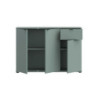 Mobile multiuso Segno con tre ante e 1 cassetto L 120 cm colore verde salvia