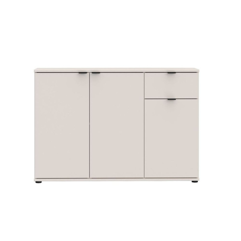 Mobile multiuso Segno con tre ante e 1 cassetto L 120 cm colore cashmere